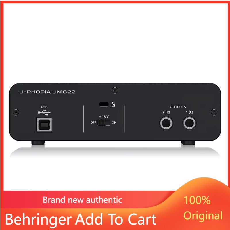 Sound Card Usb - Behringer UMC22 Sound Card 2-Channel USB