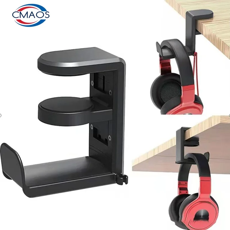 Headset Stand - No Punch Table Clip Hook Headphone