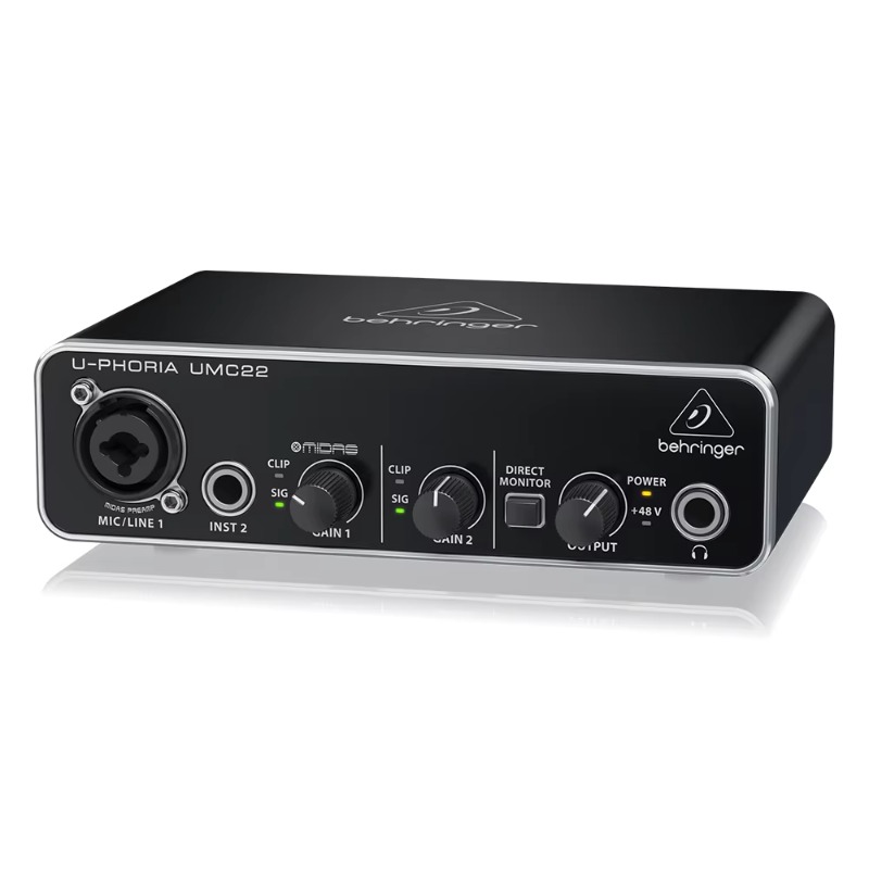 Behringer UMC22 Sound Card 2-C - đánh giá và giá Sound Card Usb