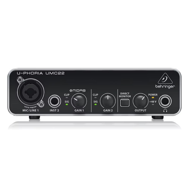 Behringer UMC22 Sound Card 2-C - đánh giá và giá Sound Card Usb