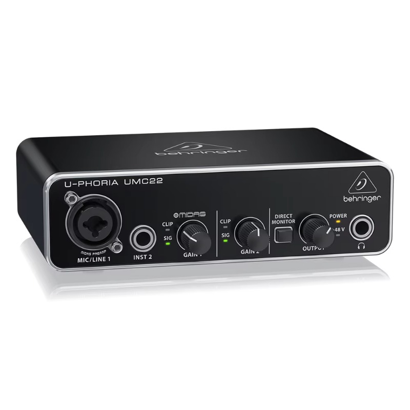 Behringer UMC22 Sound Card 2-C - đánh giá và giá Sound Card Usb