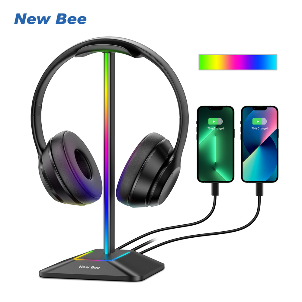 New Bee Z8 RGB Headphones Stan - đánh giá và giá Headset Stand