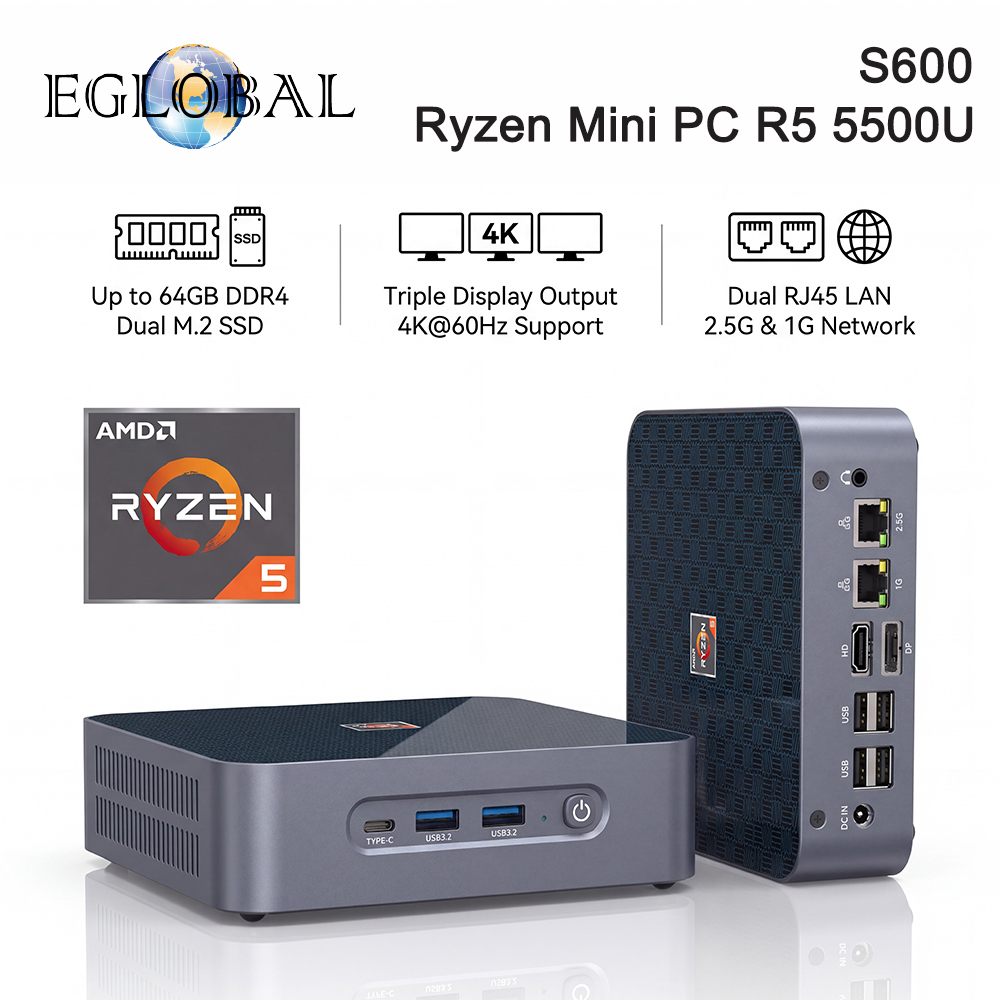 EGLOBAL  Ryzen Mini PC R3 5500 - đánh giá và giá Pc Gaming Cpu