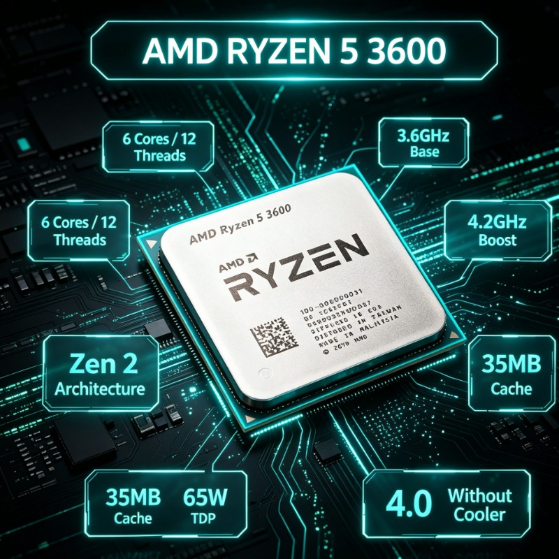 AMD Ryzen R5 3600 Gaming PC CP - đánh giá và giá Pc Gaming Cpu