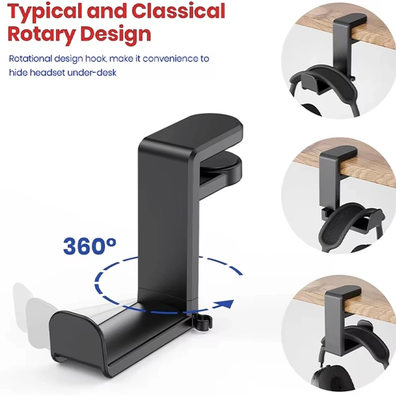 No Punch Table Clip Hook Headp - đánh giá và giá Headset Stand