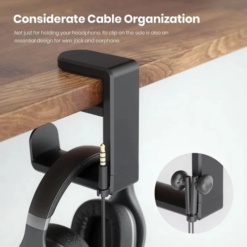 No Punch Table Clip Hook Headp - đánh giá và giá Headset Stand