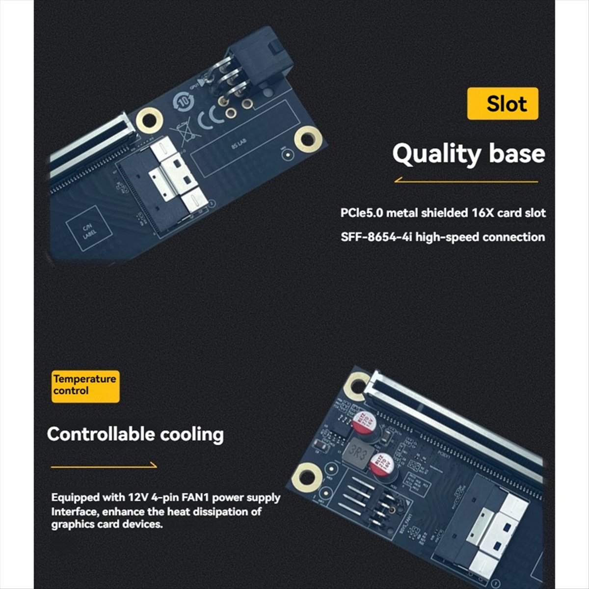 A10I 2 Port PCI-E 4.0 X16 to S - đánh giá và giá Gpu Vertical Mount