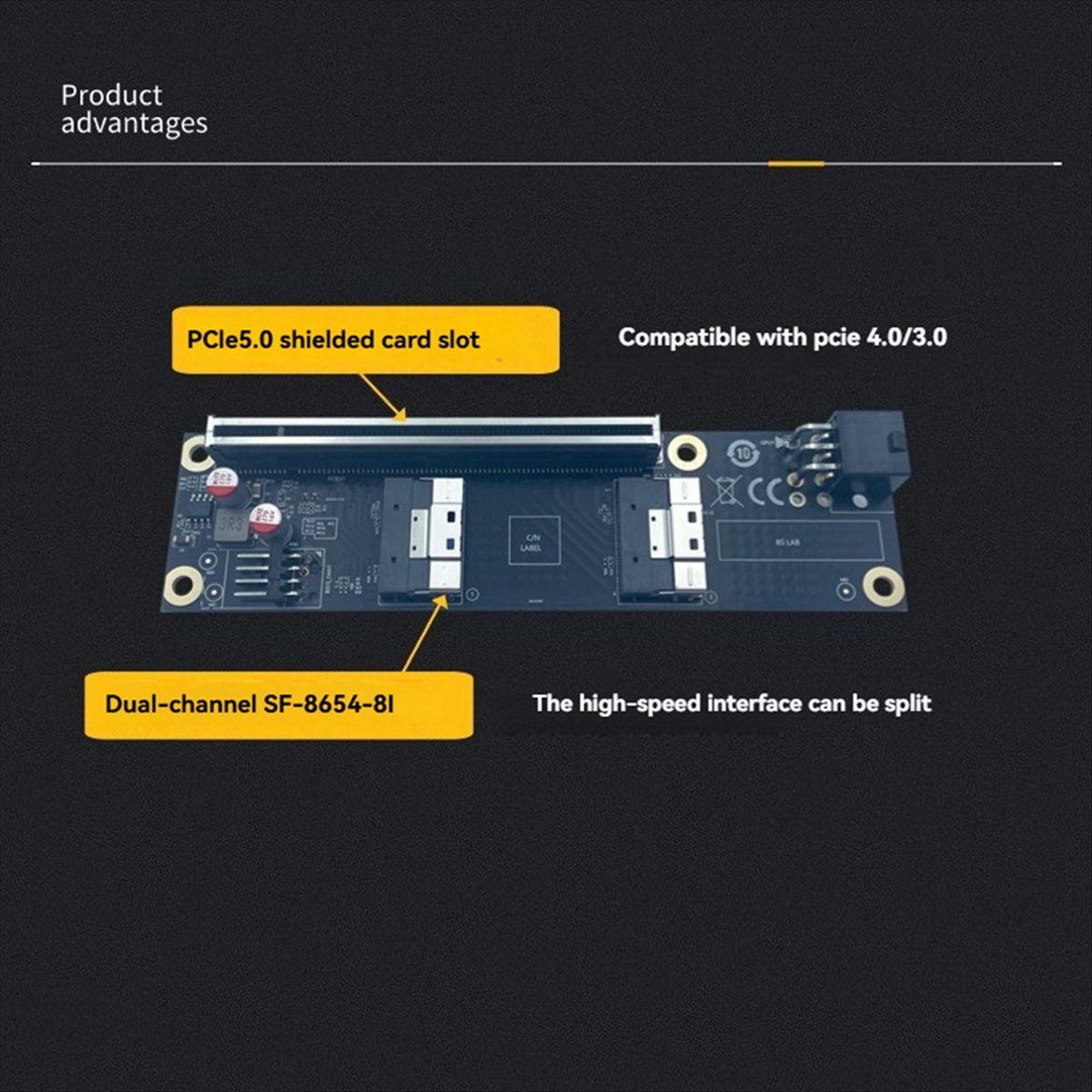 A10I 2 Port PCI-E 4.0 X16 to S - đánh giá và giá Gpu Vertical Mount