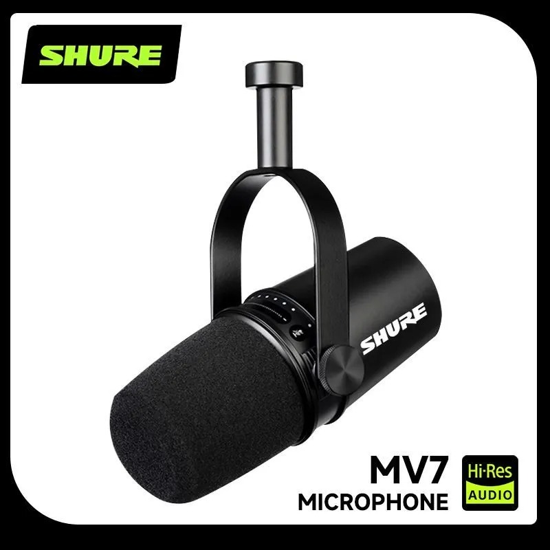 Shure MV7 Hybrid USB/XLR Dynam - đánh giá và giá Sound Card Usb
