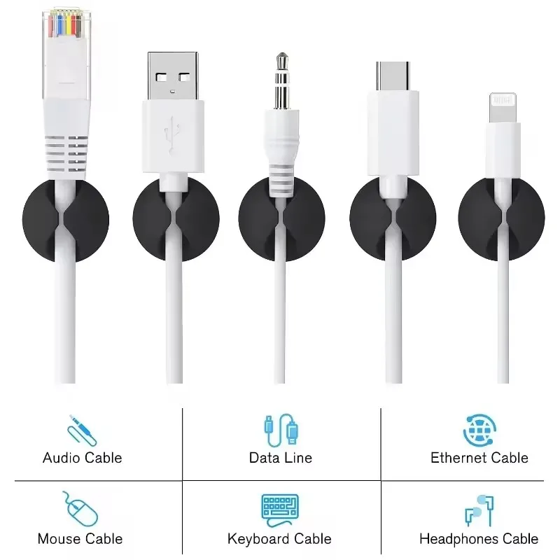 5/50Pcs Desktop Wall Cable Cli - đánh giá và giá Headset Stand