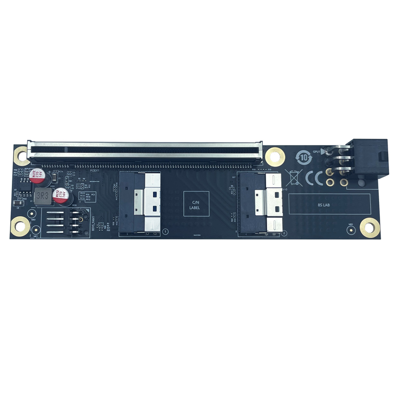NEW 2 Port SlimSAS 8i x2 to PC - đánh giá và giá Gpu Vertical Mount