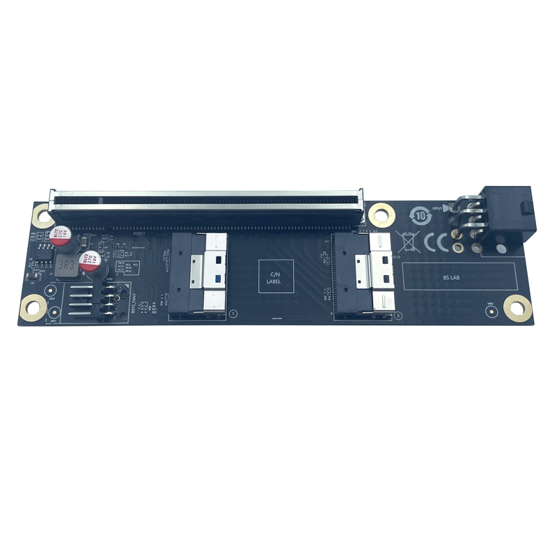 NEW 2 Port SlimSAS 8i x2 to PC - đánh giá và giá Gpu Vertical Mount