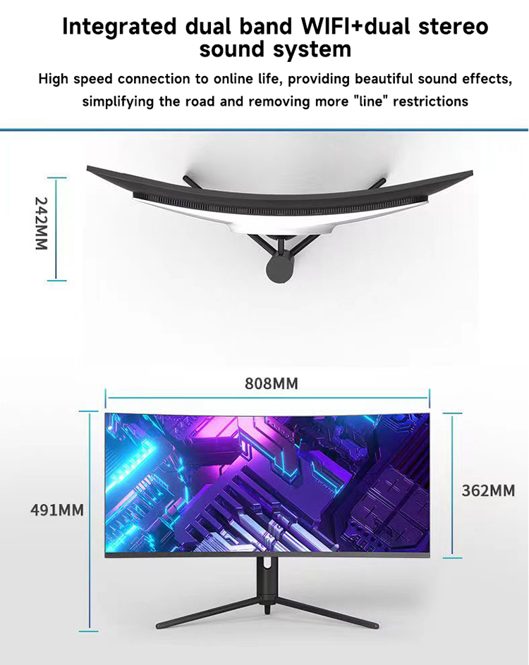 34 Inch 4K Curved Screen Deskt - đánh giá và giá Pc Gaming Core I5