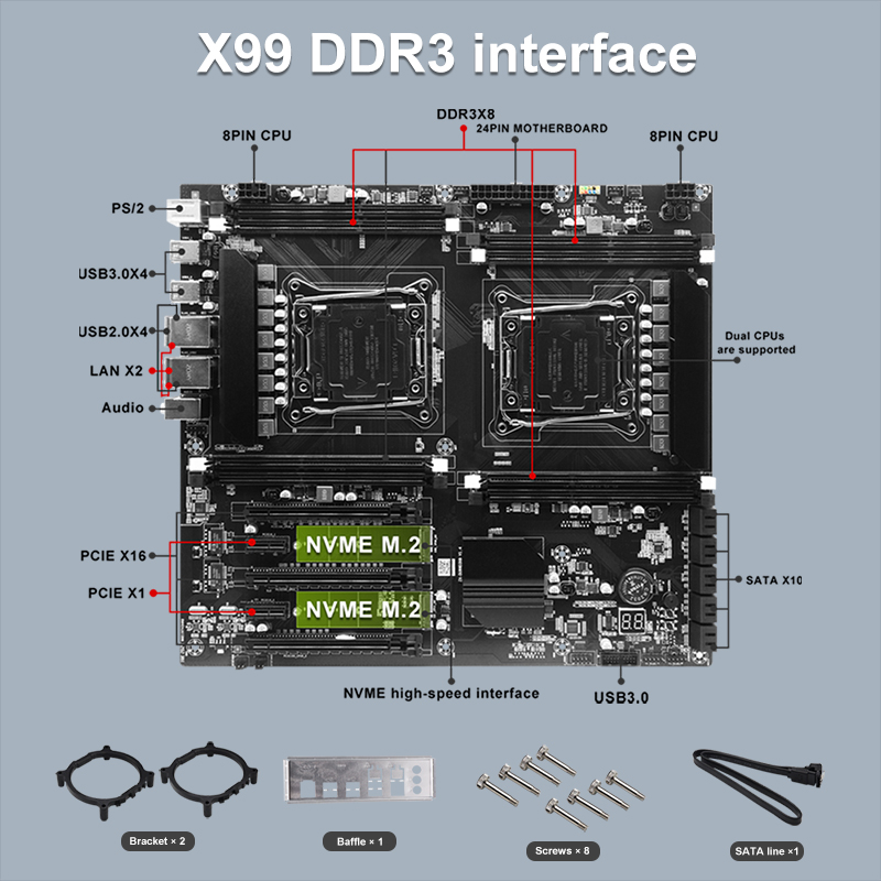X99 Dual-socket Cpu Motherboar - đánh giá và giá Pc Gaming Cpu